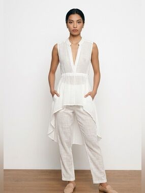 Zac & Rachel White Swim Cover-Up | Light Material | Summer | Boho | Small